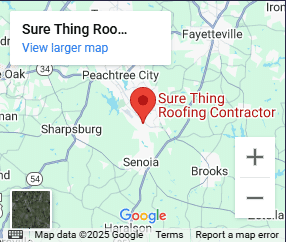 Sure Thing Roofing Contractor Map