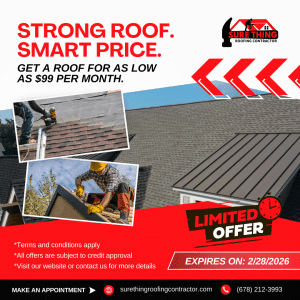 February 2025: Monthly Promotion- Sure Thing Roofing